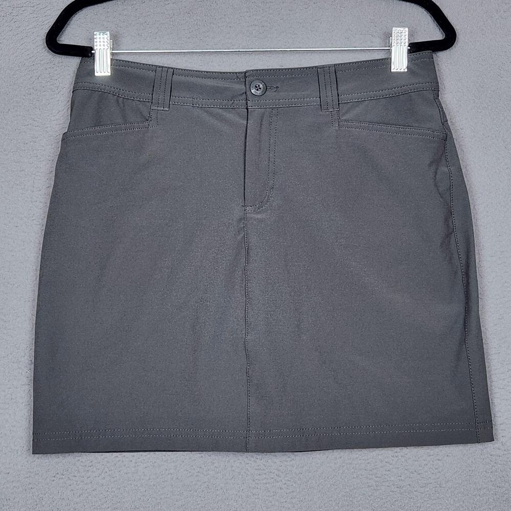 Eddie Bauer Adventurer 2.0 Skort Womens 4 Green Stretch Lined Hiking Pockets